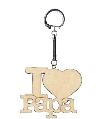 Sleutelhanger 4,5 x 7,5cm, Papa